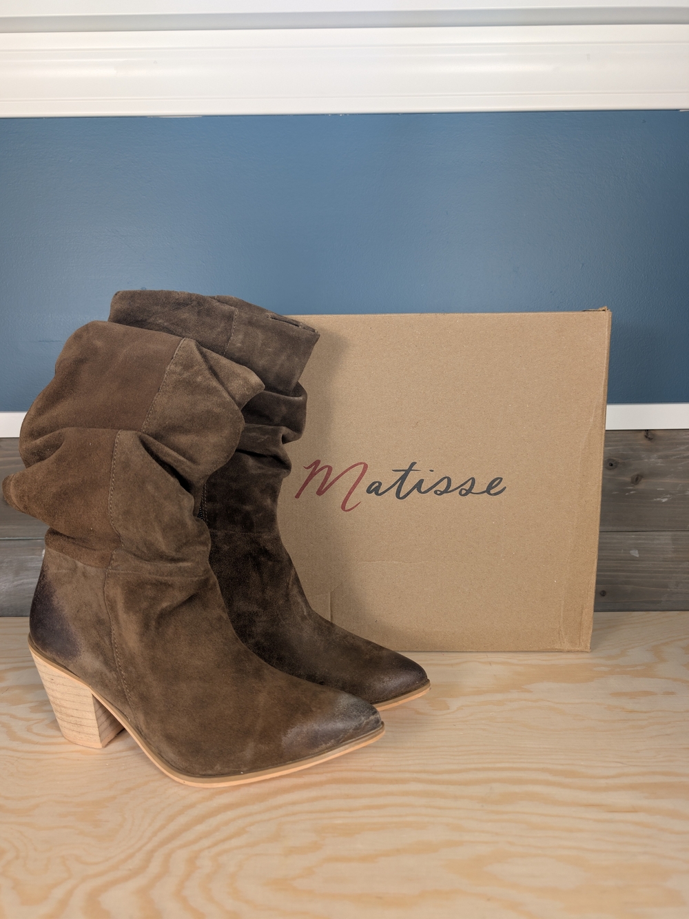 Matisse Brown Darla Leather Boots Size 8